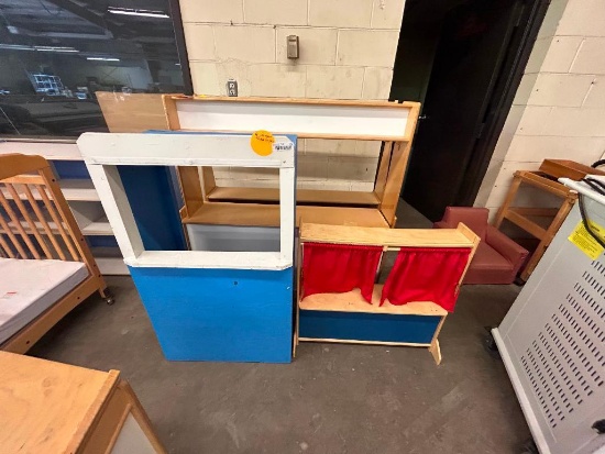 Lot of 3 Puppet Show Stages