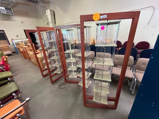 (2) Periodical Stands, 57" x 24" x 63"