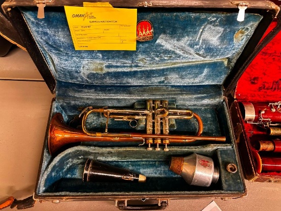 Vintage Trumpet in Case