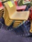 (6) Yellow Plastic Seat Metal Leg Chairs 17