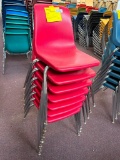 Lot of 7 Molded Plastic Chairs