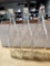 Lot of 5 Glass Water Bottles w/ Caps