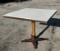 Lot of 4 Stone Top HD Dining Tables w/ Pedestal Bases, Tops Match, Bases Mixed, 3 Square, 1 Rect.