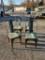 Lot of 12 Rustic Metal and Wood Farmhouse Dining Chairs