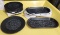 12 Pieces, Fiesta Serving Plates w/ Skull & Vine Patterns