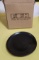 Case of 11, Front of House 6in Round Kiln Plates, Color: Pepper