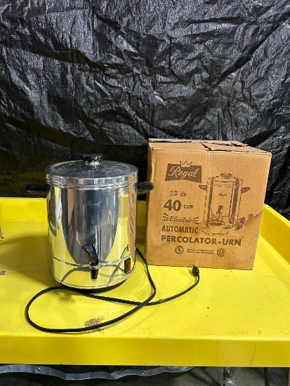 REGAL 40 Cup Automatic Percolator-Urn Coffee Maker / Dispenser