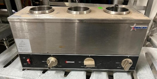Omcan Model 44179 Triple Bottle Sauce Warmer