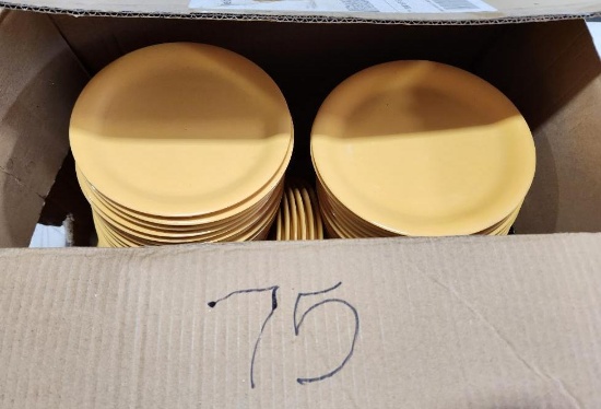 75 Count, Thunder Group No. 107YW - 7-1/4in Melamine Round Plates NSF