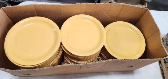 75 Count, Thunder Group No. 107YW - 7-1/4in Melamine Round Plates NSF