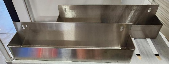 Lot of 2 Stainless Steel Speed Rails