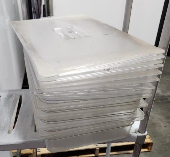 Six Cambro Food Pans w/ Lids