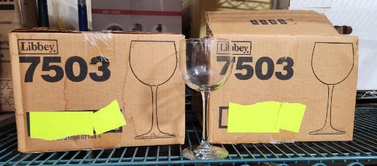 2 Cases, Libbey No. 7503 Wine Glasses