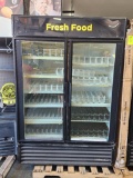 TRUE GDM-49 Refrigerated Two-Section Glass Door Merchandiser