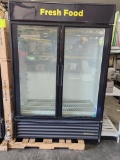 TRUE GDM-49 Refrigerated Two-Section Glass Door Merchandiser