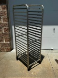 NSF Aluminum Mobile Sheet Pan Rack, 20 Pan Capacity