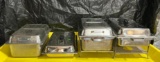 Lot of 4 Full-Size Chafing Pans w/ Lids, 2 Racks