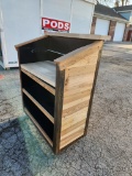 Host Podium, Made of Reclaimed Wood, HD Construction