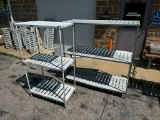 NSF Restaurant Shelving Units, 63in x 20in x 36in/60in W