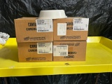 4 Cases of 12 (48 Total) Cambro Camcover Versa 10-5/16in Ivory Plate Covers