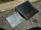 Lot of 2 NSF Stainless Steel Wall-Mount Restaurant Shelves, See Images for Measurements