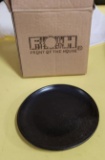 Case of 11, Front of House 6in Round Kiln Plates, Color: Pepper