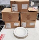 5 Cases of 12 (60 Count) Homer Laughlin 10-1/2in China Plates w/ Black Band
