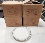 4 Cases of 12 (48 Count) Homer Laughlin 10-1/2in China Plates w/ Black Band
