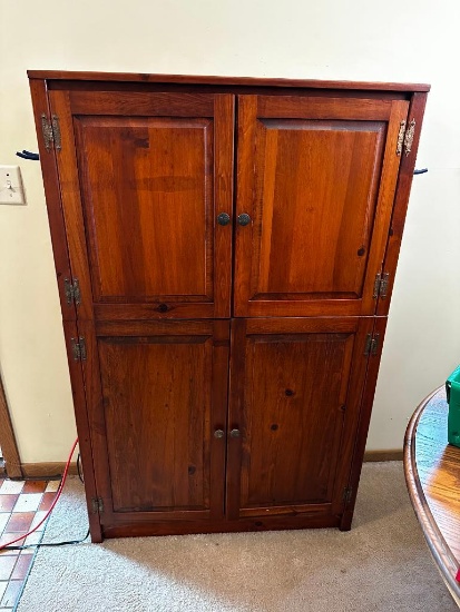 2-Part Cabinet, Modern, Antique Look, Very Clean