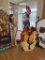 Group of Standees; Life Size Captain American, Bettie Page Leopard Bikini, etc