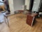 L Shape Glass Top Chrome Finish Office Desk w/ Matching Drawers 24in x 62in x 30in