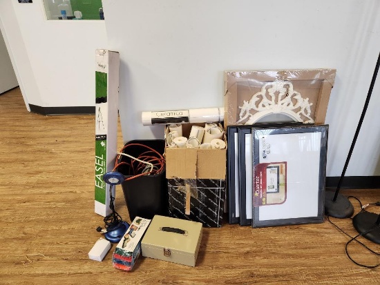 Misc New In Box Items; Easel, Dry Erase White Boards, Wall Mirror & More