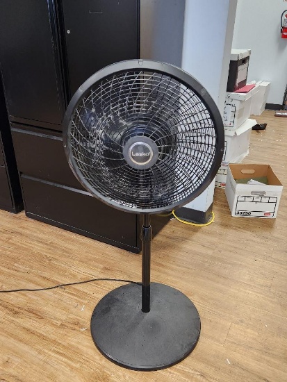 Laska Height Adjustable Pedestal Fan - Black