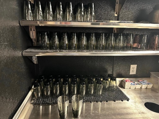 70 Total Glasses, Libbey 2154M - Classic Smoke, 18oz Glasses