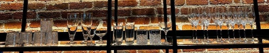 Group of Glassware, 11 Wine Glasses, 7 Rocks Glasses (2 Styles), 7 Random Glasses