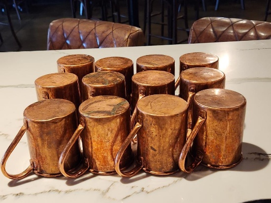 12 Copper Moscow Mule Mugs - Paykoc Made in Turkey