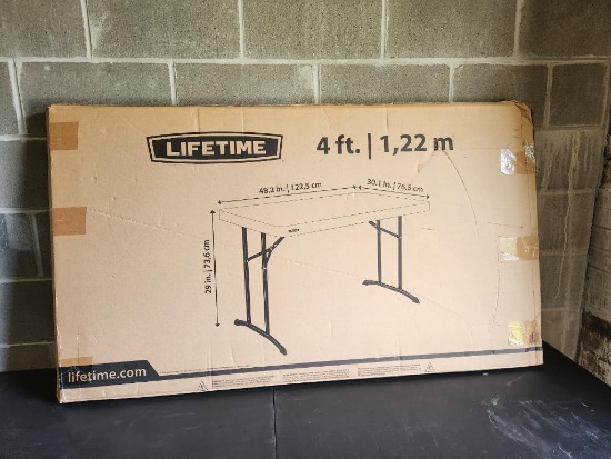 Lifetime Folding Table, 48in x 30in