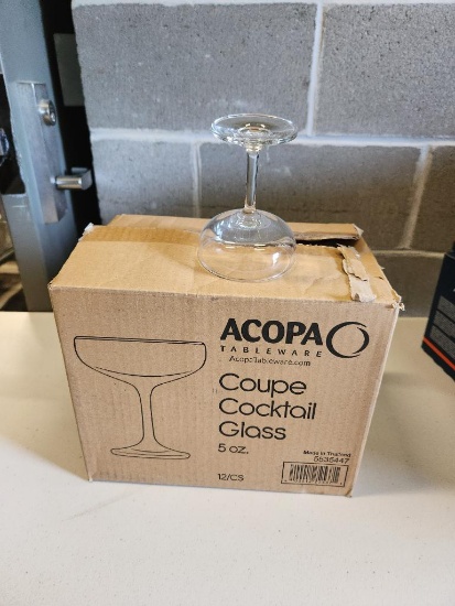 Lot of 8 Acopa 5oz Cocktail Glasses