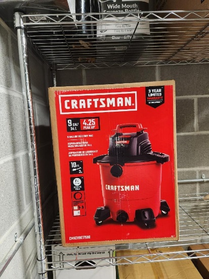 Craftsman 9 Gallon, 4.25HP Wet/Dry Vac w/ Orig. Box