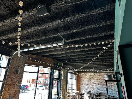 Group of String Lights in Front Entry Party Room - Buyer to Remove