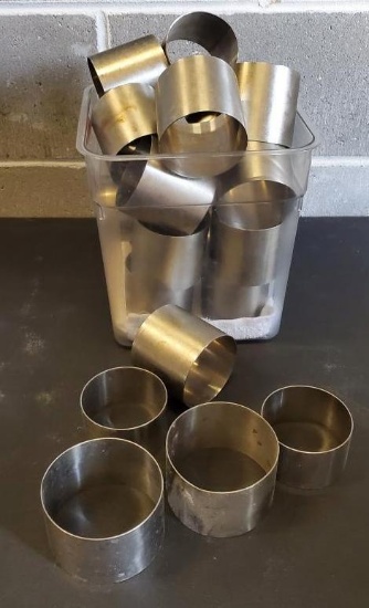 Group of Ring Molds for Plating Food or Baking