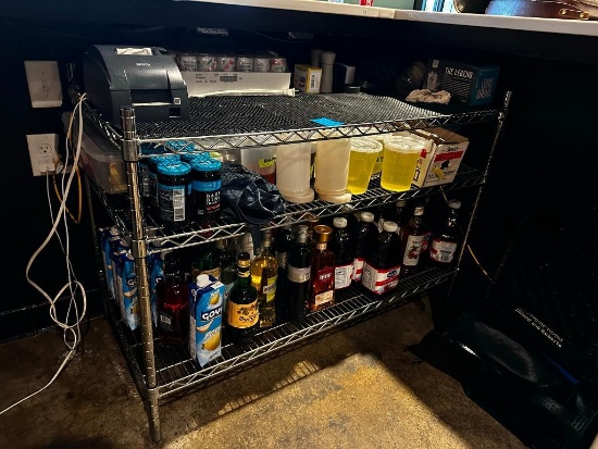 Restaurant Shelving Unit, 3 Shelves 32in x 48in x 24in NSF