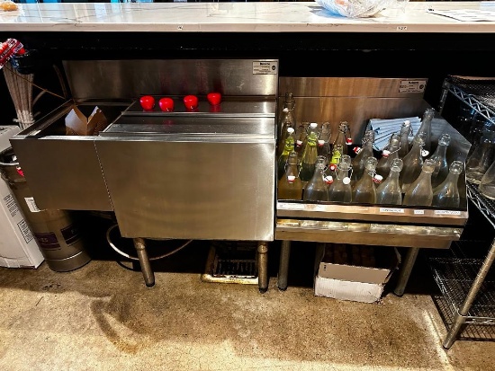 KROWNE Model 18-24RD & KR18-M36R-10 Ice Bin w/ Cold Plate & Bottle Riser