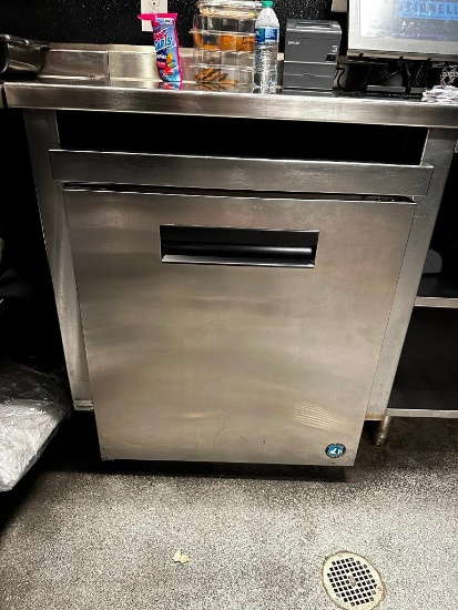 Horizaki Single Door Stainless Steel Worktop Freezer, Mobile Base Model: CRMR27