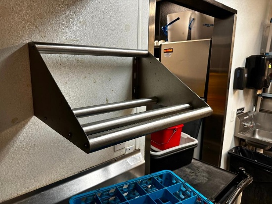 Wall-Mount Angled Dishwasher Rack Shelf