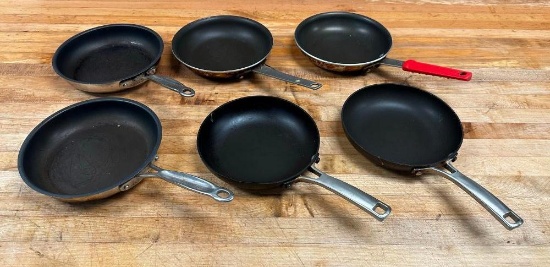 Lot of 6 - 8in Fry Pan Skillets