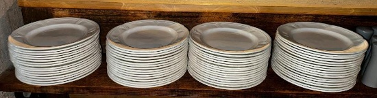 Lot of 65 - Steelite 2013 Round Plates, Approx. 9-1/8in Diameter