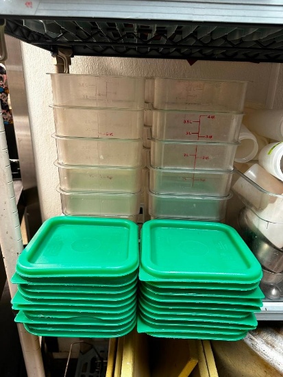 (20) 4-Quart Food Containers w/ Lids
