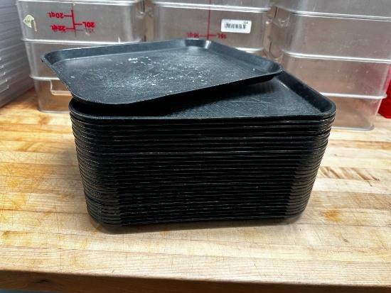 (27) Cambro 1014 - 10in x 14in Cafeteria Trays