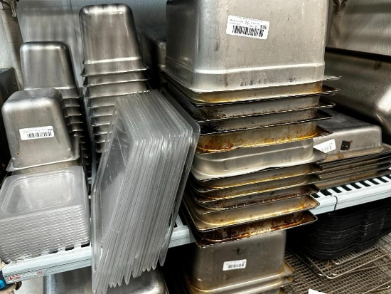 (26 Count) Half Size Steam Pans, 6in Deep w/ Plastic Lids